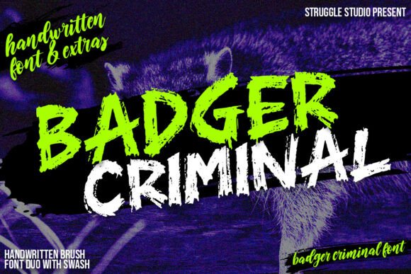 Badger Criminal Font for Bold Branding