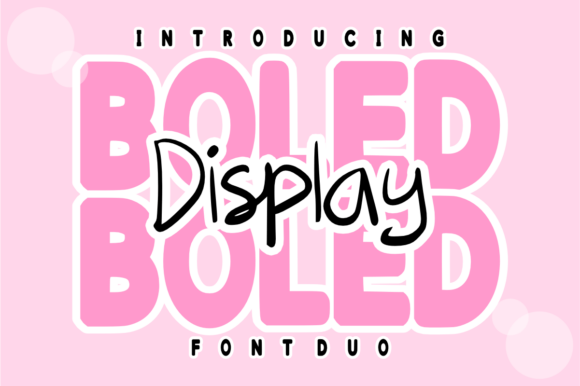 Boled Display Duo Font