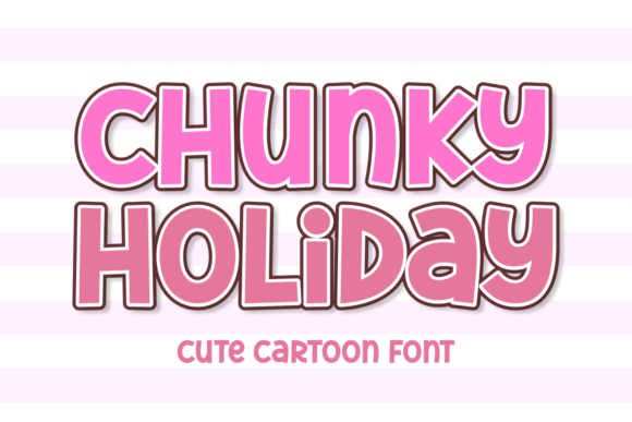 Chunky Holiday Font for Bold Web Design