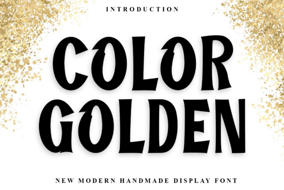 Color Golden Font for Bold Web Design