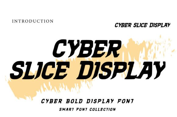 Cyber Slice Display Font
