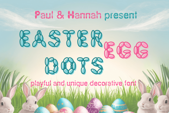 Easter Egg Dots Font for Eye-Catching Campaigns
