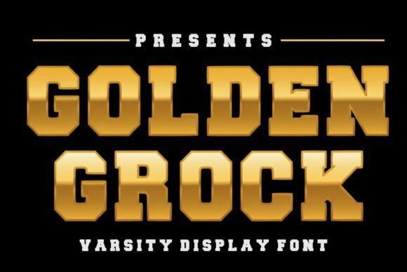 Golden Grock Font for Bold Web Design