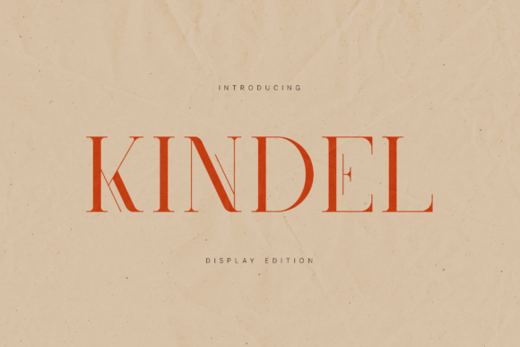 Kindel Display Edition Font