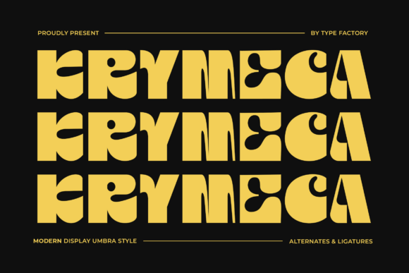 Krymeca Font for Creative Makers