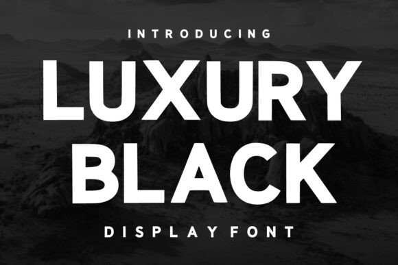 Luxury Black Font for Bold Branding