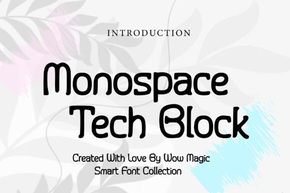 Monospace Tech Block Font for Web Design