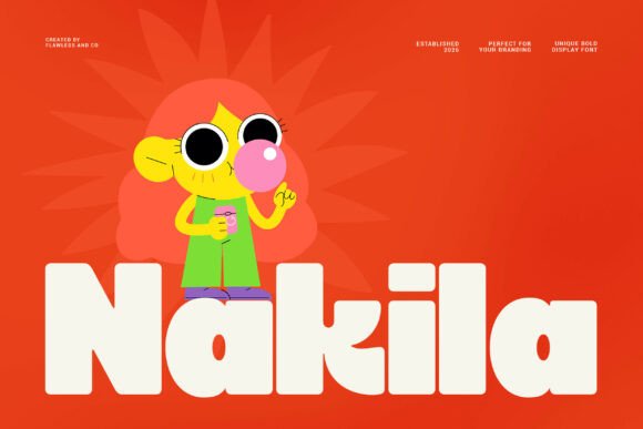 Nakila Font: Bold Display Type