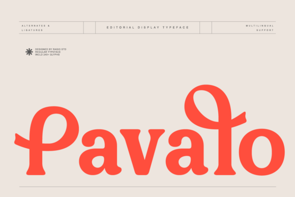 Pavalo Font for Creative Makers