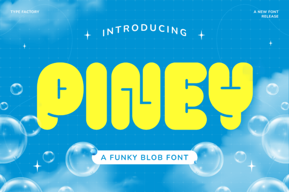 Piney: A Funky Display Font for Creative Projects