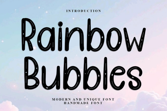 Rainbow Bubbles Font