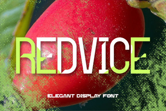 Redvice: A Modern Display Font for Business Branding