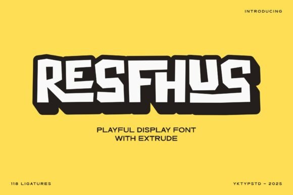 Resfhus Font for Bold Branding