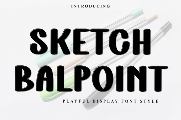 Sketch Ballpoint Font for Creative Makers