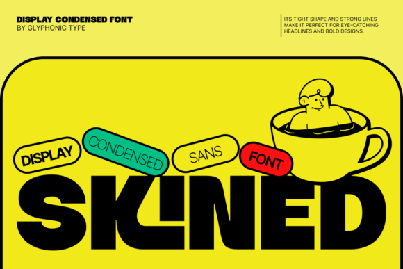 Skined: A Bold Display Font for Digital Campaigns
