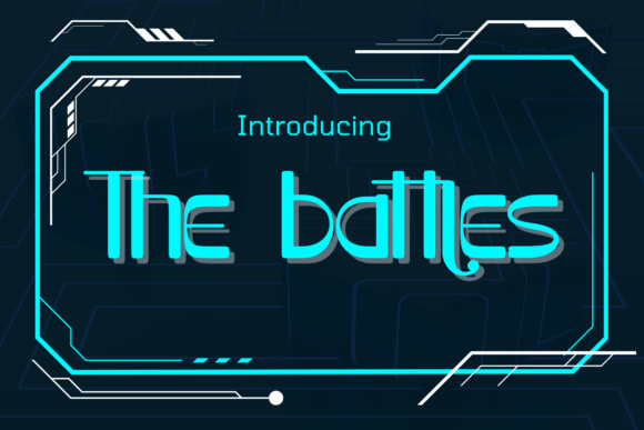 The Battles Font: A Futuristic Display for Creative Makers
