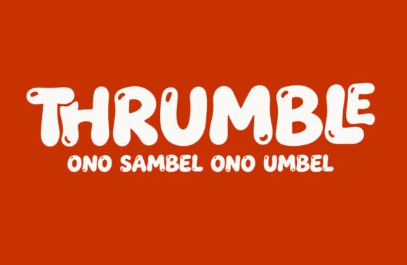 Thrumble: A Bold Font for Creative Projects